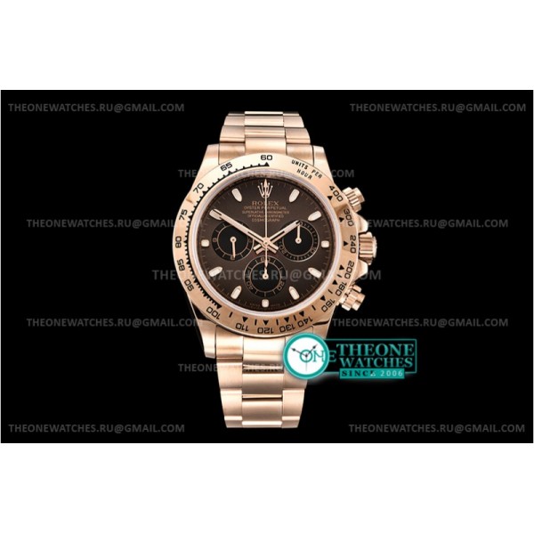 Rolex - Daytona 116505 RG/RG Brown/Stk OMF A7750 4130 Mod