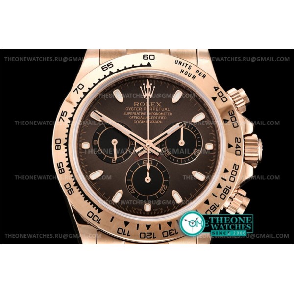 Rolex - Daytona 116505 RG/RG Brown/Stk OMF A7750 4130 Mod