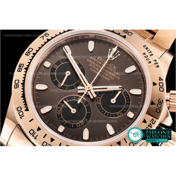 Rolex - Daytona 116505 RG/RG Brown/Stk OMF A7750 4130 Mod