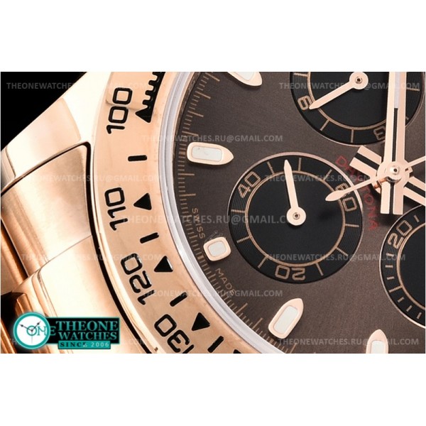 Rolex - Daytona 116505 RG/RG Brown/Stk OMF A7750 4130 Mod