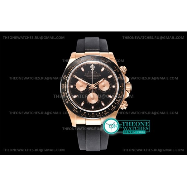 Rolex - Daytona Ref.116515 RG/RU Blk/Ros Noob A7750 Mod