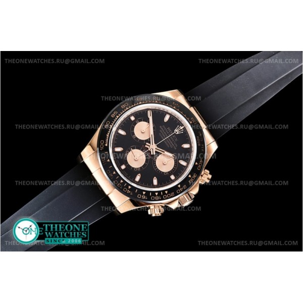 Rolex - Daytona Ref.116515 RG/RU Blk/Ros Noob A7750 Mod