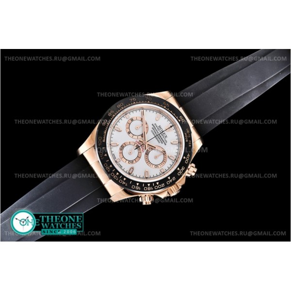 Rolex - Daytona Ref.116515 RG/RU Wht/Wht Noob A7750 Mod