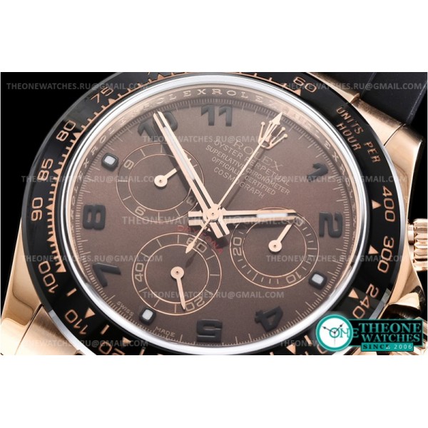 Rolex - Daytona Ref.116515 RG/RU Brw/Num Noob  A7750 Mod