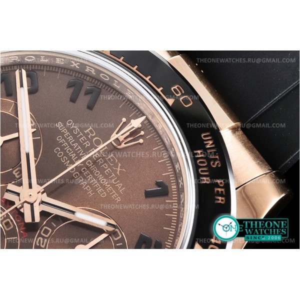 Rolex - Daytona Ref.116515 RG/RU Brw/Num Noob  A7750 Mod