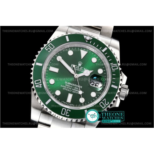 Rolex - Submariner 116610LV 316F SS/SS Green DCF Asia 2836