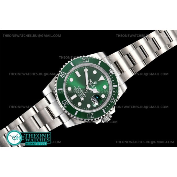 Rolex - Submariner 116610LV 316F SS/SS Green DCF Asia 2836