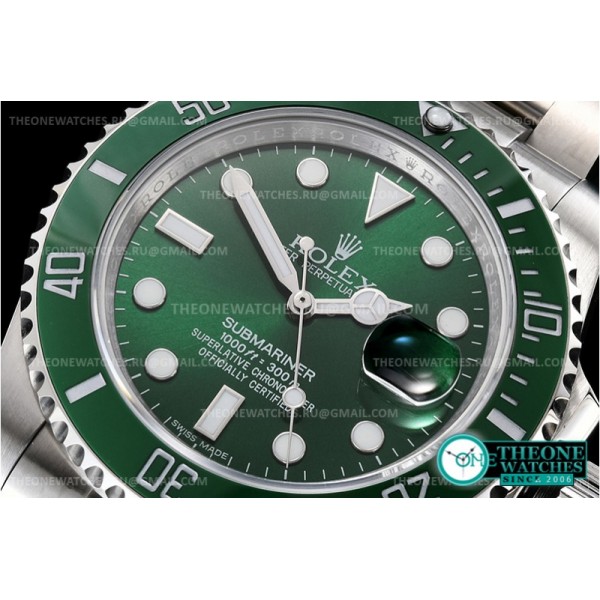 Rolex - Submariner 116610LV 316F SS/SS Green DCF Asia 2836