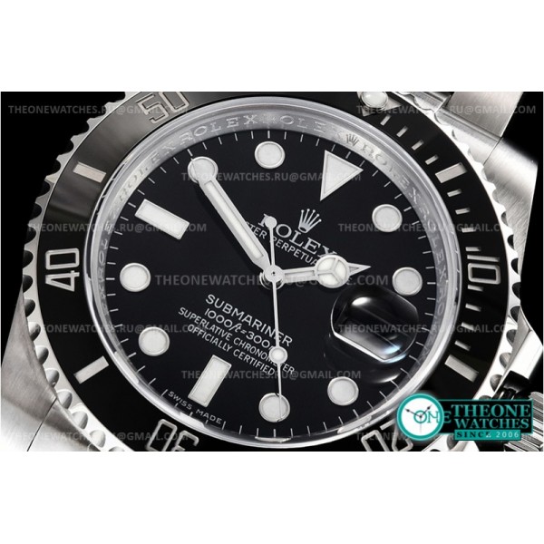 Rolex - Submariner 116610LN 904L SS/SS Blk V10 Noob A2836