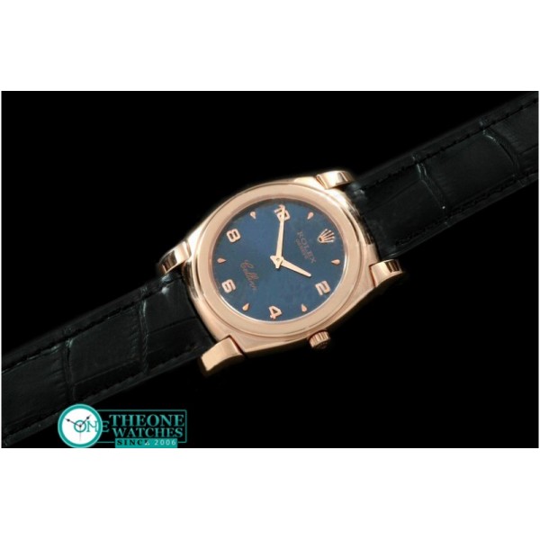 Rolex - Cellini RG/LE Blue Numeral Swiss Quartz