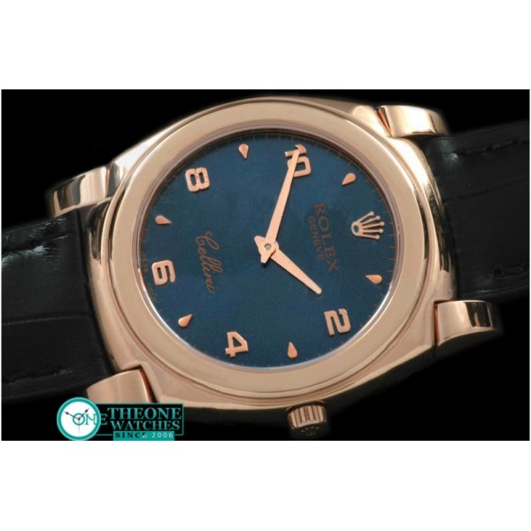 Rolex - Cellini RG/LE Blue Numeral Swiss Quartz