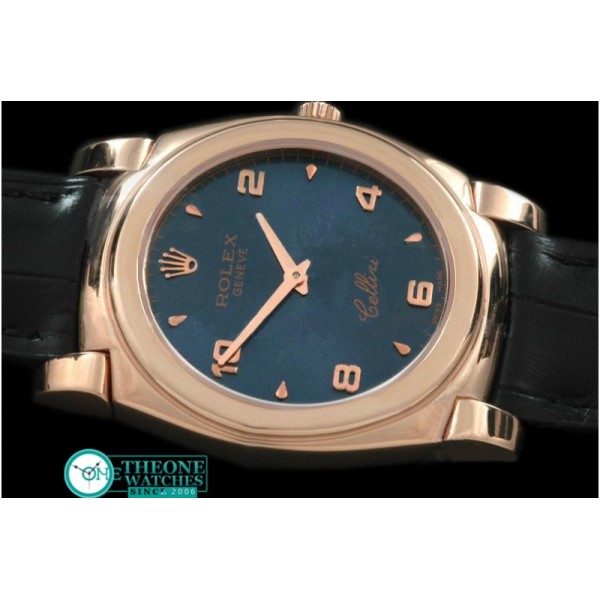 Rolex - Cellini RG/LE Blue Numeral Swiss Quartz