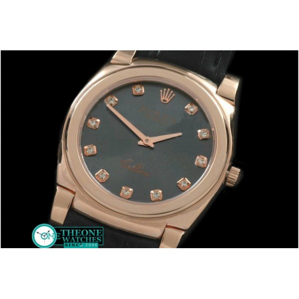 Rolex - Cellini RG/LE MOP Grey Diam Swiss Quartz