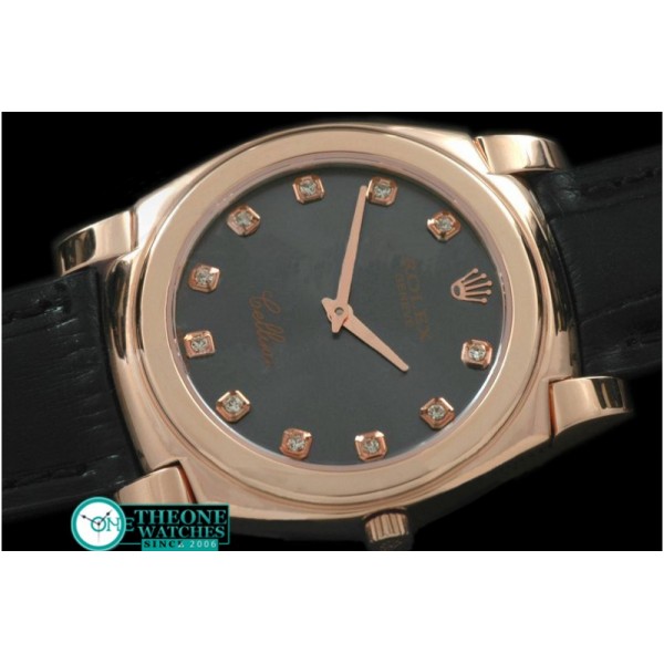 Rolex - Cellini RG/LE MOP Grey Diam Swiss Quartz