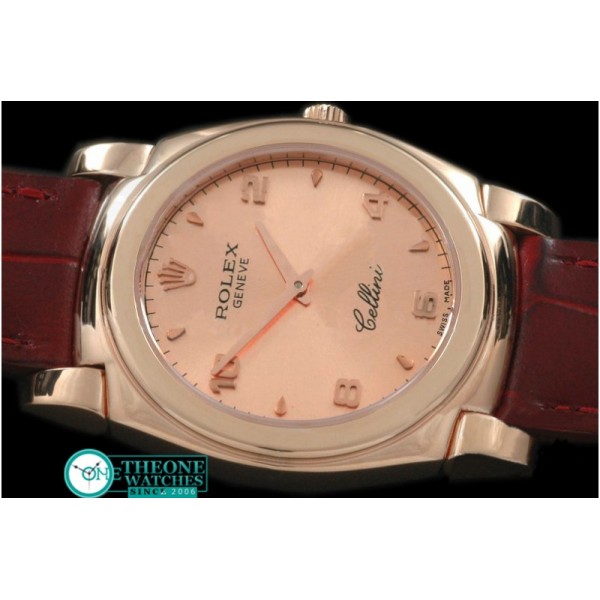 Rolex - Cellini RG/LE Rose Gold Numeral Swiss Quartz