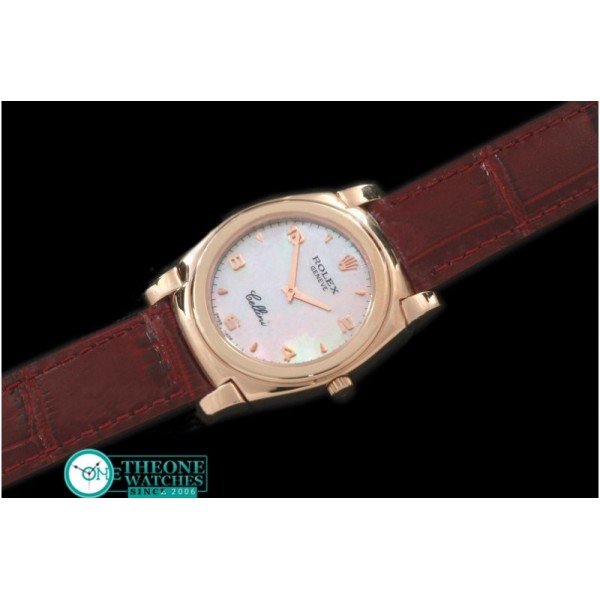 Rolex - Cellini RG/LE MOP Pink Numeral Swiss Quartz