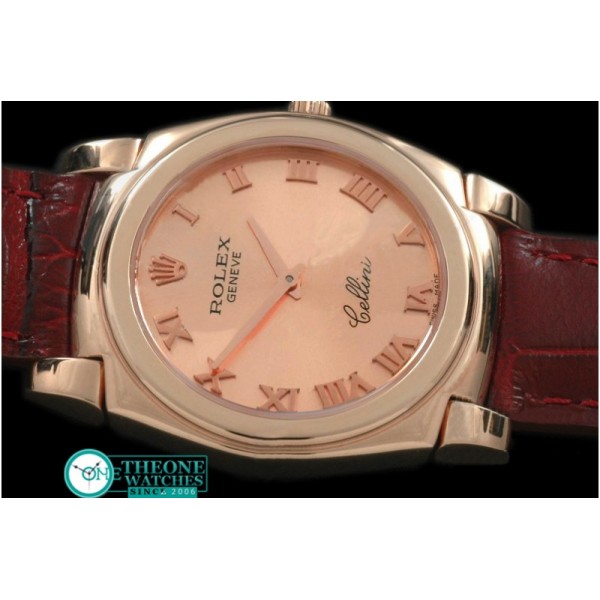 Rolex - Cellini RG/LE Rose Gold Roman Swiss Quartz