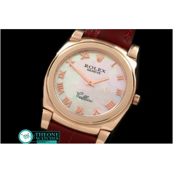 Rolex - Cellini RG/LE MOP Pink Roman Swiss Quartz