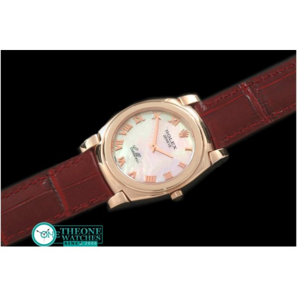 Rolex - Cellini RG/LE MOP Pink Roman Swiss Quartz