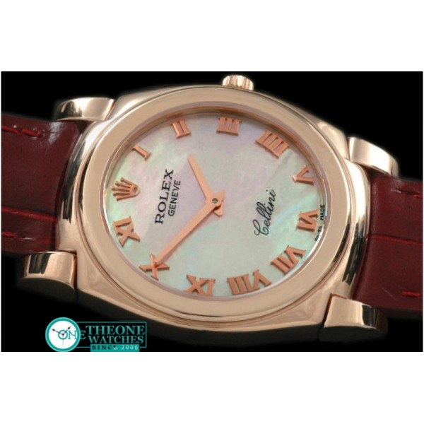 Rolex - Cellini RG/LE MOP Pink Roman Swiss Quartz