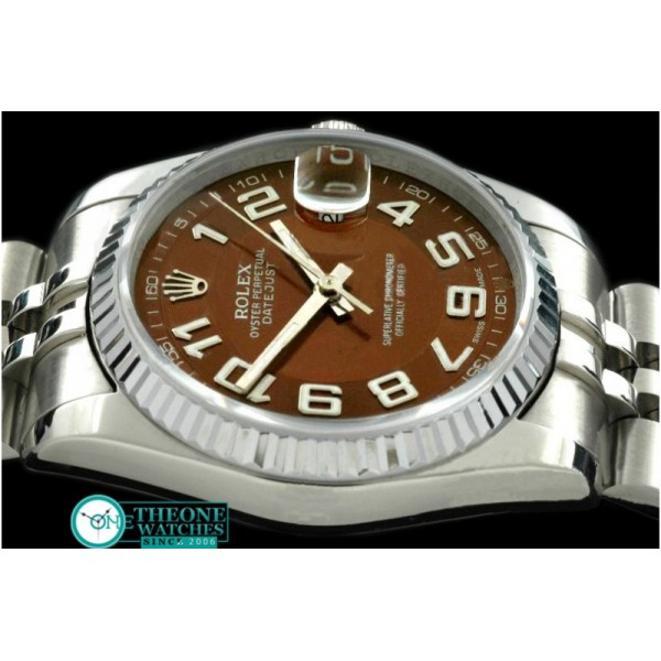 Rolex - SS Jubilee Brown Numeral Swiss Eta 2836-2