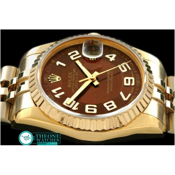 Rolex - FG Jubilee Brown Numeral Swiss Eta 2836-2