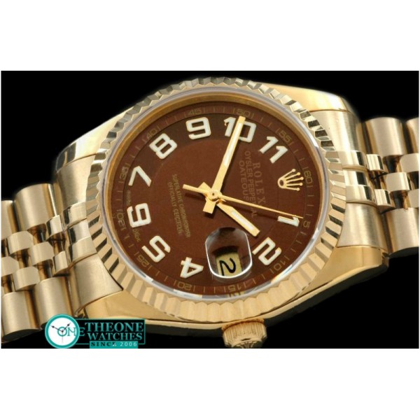 Rolex - FG Jubilee Brown Numeral Swiss Eta 2836-2