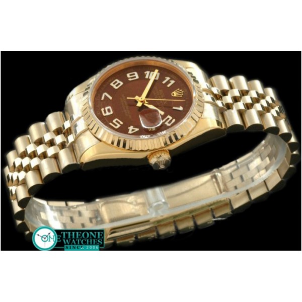 Rolex - FG Jubilee Brown Numeral Swiss Eta 2836-2