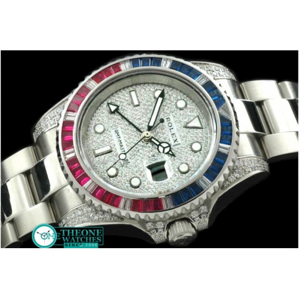 Rolex - SS/Diam Anni GMT SS Diam Swiss Eta 2836 GMT Hand In