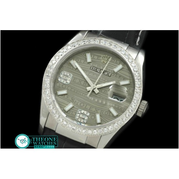 Rolex - LE Grey 2008 Insignia Dial Diam Bez Lume Stk/Diam Num