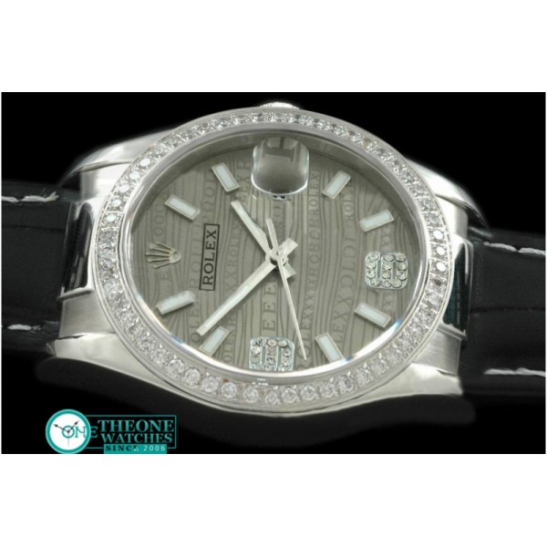 Rolex - LE Grey 2008 Insignia Dial Diam Bez Lume Stk/Diam Num