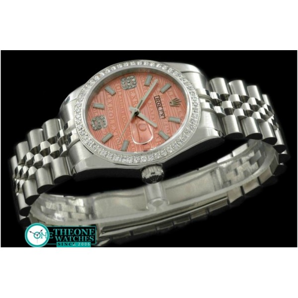 Rolex - SS Jubilee 2008 Insignia Salmon Dial Swiss Eta 2836-2