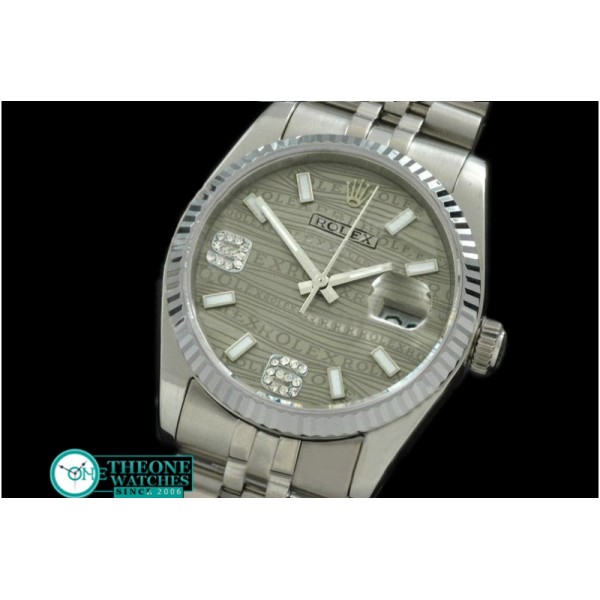 Rolex - SS Jubilee 2008 Insignia Grey Dial Swiss Eta 2836-2