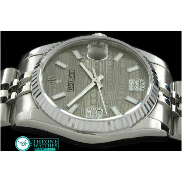 Rolex - SS Jubilee 2008 Insignia Grey Dial Swiss Eta 2836-2