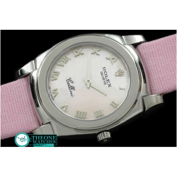 Rolex - Ladies Cellini SS/LE MOP Pink Num Swiss Quartz