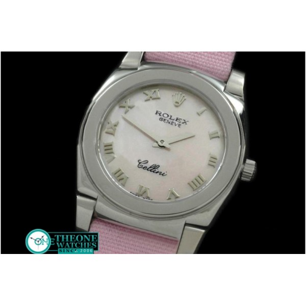 Rolex - Ladies Cellini SS/LE MOP Pink Num Swiss Quartz