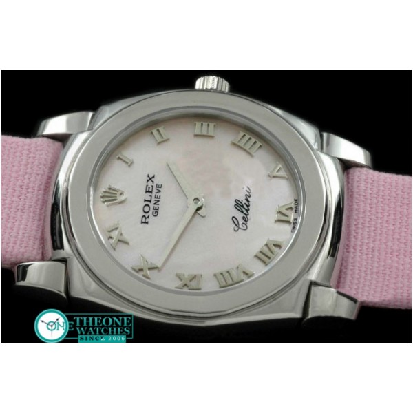 Rolex - Ladies Cellini SS/LE MOP Pink Num Swiss Quartz