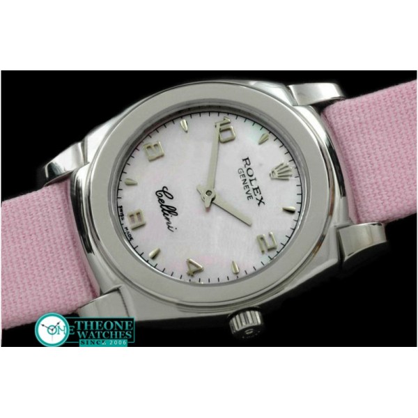 Rolex - Ladies Cellini SS/LE MOP Pink Num Swiss Quartz