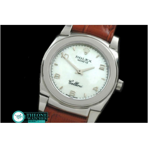 Rolex - Ladies Cellini SS/LE MOP White Num Swiss Quartz