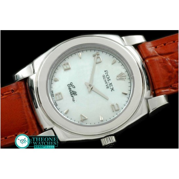 Rolex - Ladies Cellini SS/LE MOP White Num Swiss Quartz