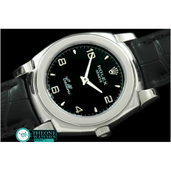 Rolex - Ladies Cellini SS/LE Black Num Swiss Quartz