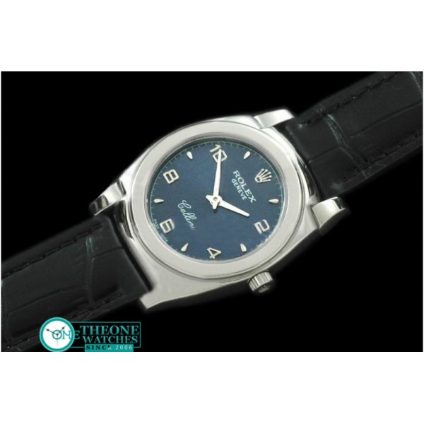 Rolex - Ladies Cellini SS/LE Blue Num Swiss Quartz