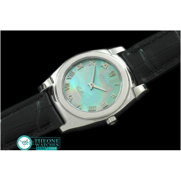 Rolex - Ladies Cellini SS/LE MOP Green Roman Swiss Quartz