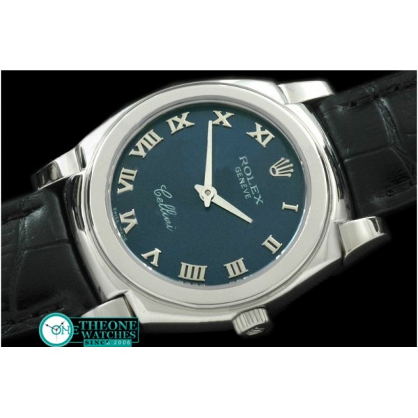 Rolex - Ladies Cellini SS/LE Blue Roman Swiss Quartz