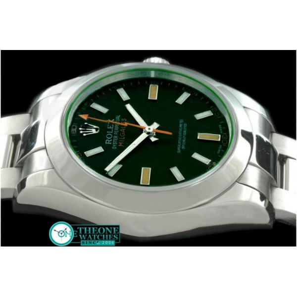 Rolex - Milguass SS Blk (Green Sapphire) Asia 2836 (1:1)