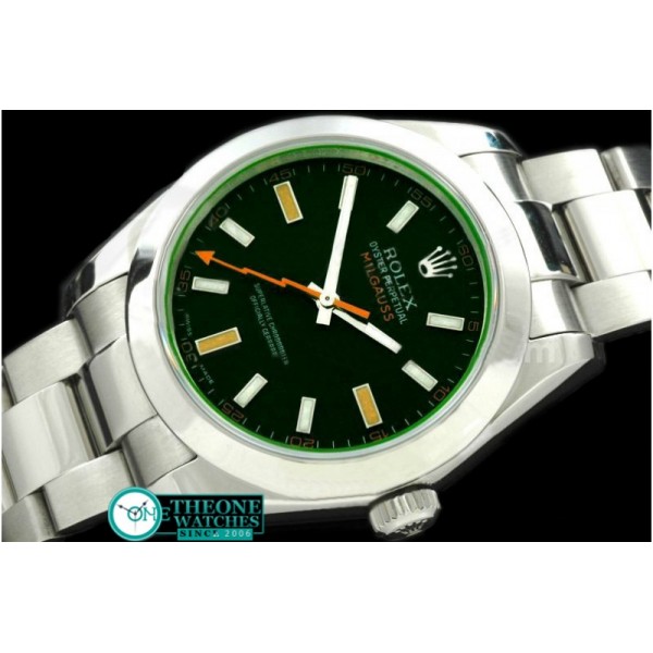 Rolex - Milguass SS Blk (Green Sapphire) Asia 2836 (1:1)