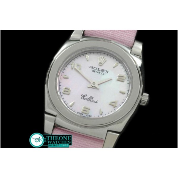 Rolex - Ladies Mini Cellini SS/LE MOP Pink Num Swiss Qtz