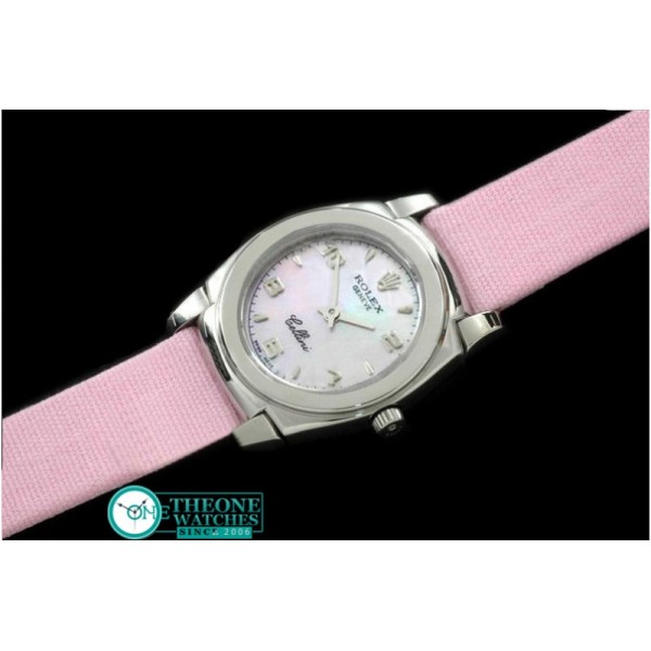 Rolex - Ladies Mini Cellini SS/LE MOP Pink Num Swiss Qtz