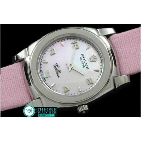 Rolex - Ladies Mini Cellini SS/LE MOP Pink Num Swiss Qtz