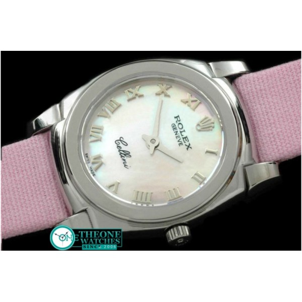 Rolex - Ladies Mini Cellini SS/LE MOP Pink Roman Swiss Qtz